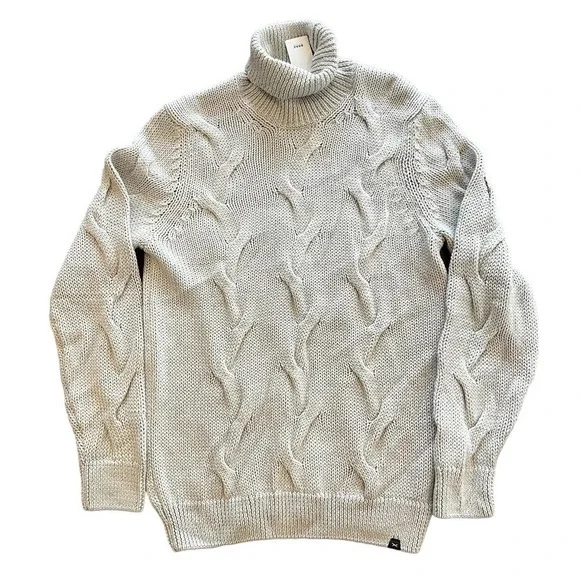 BRAX FEEL GOOD BRIAN PULLOVER WOOL TURTLENECK IN CREAM NWT MEN'S SIZE MEDIUM - Picture 3 of 16